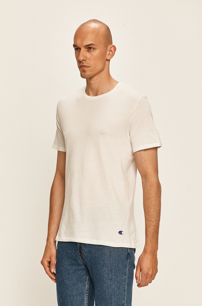 Champion - Μπλουζάκι (2-pack) κανονικό λευκό Y09G5