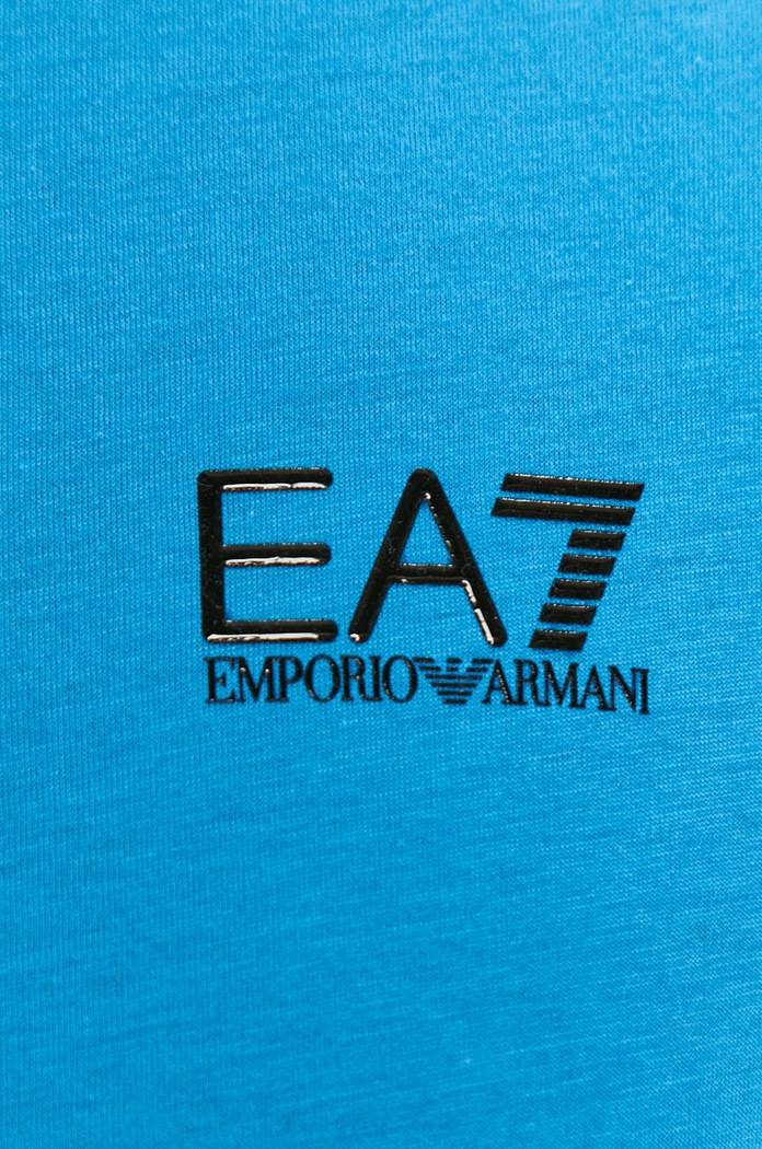 EA7 Emporio Armani t-shirt bawełniany 8NPT51.PJM9Z 8NPT51.PJM9Z niebieski