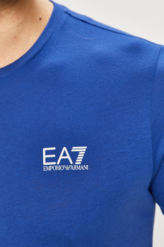 Bavlnené tričko EA7 Emporio Armani 8NPT51.PJM9Z tmavomodrá
