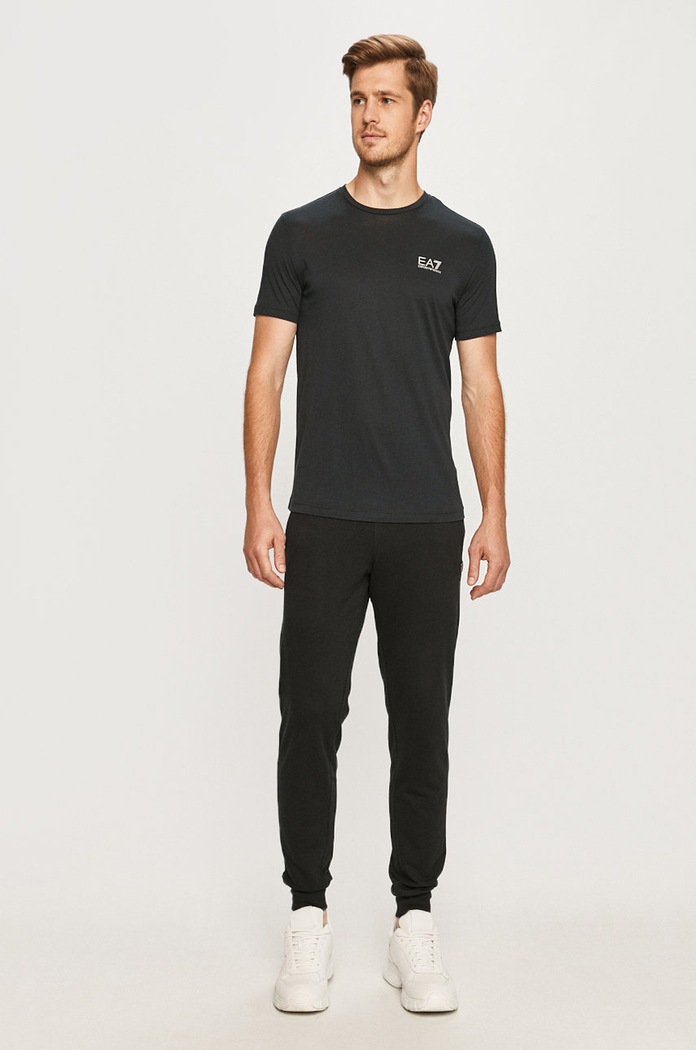 EA7 Emporio Armani t-shirt bawełniany 8NPT51.PJM9Z 8NPT51.PJM9Z granatowy AA00