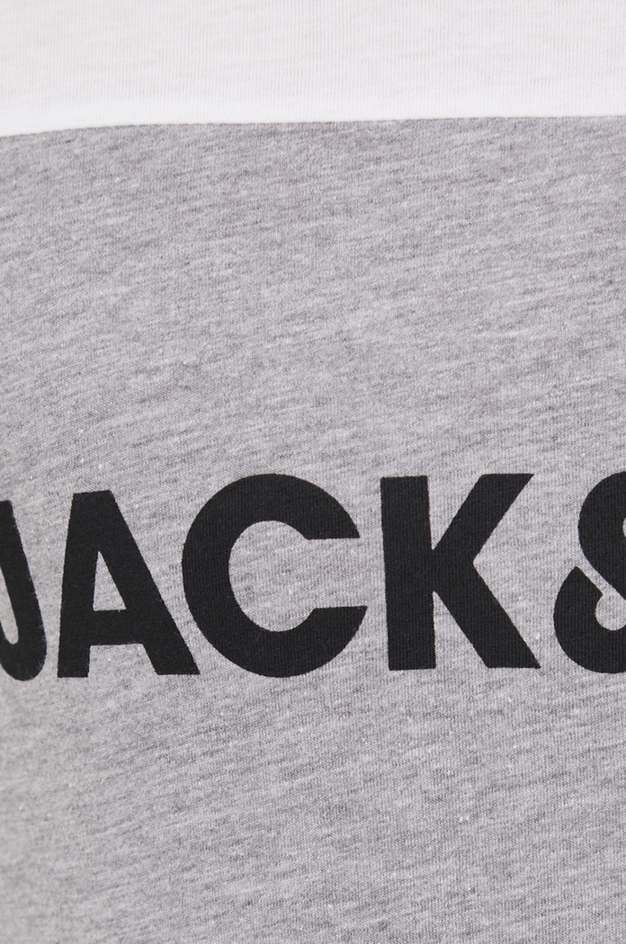 Bavlněné tričko Jack & Jones bílá 12173968