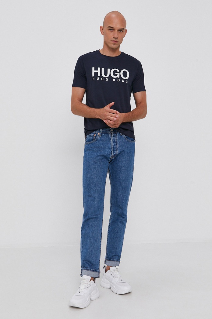 HUGO t-shirt 50387414.NOS 50387414.NOS granatowy AA00