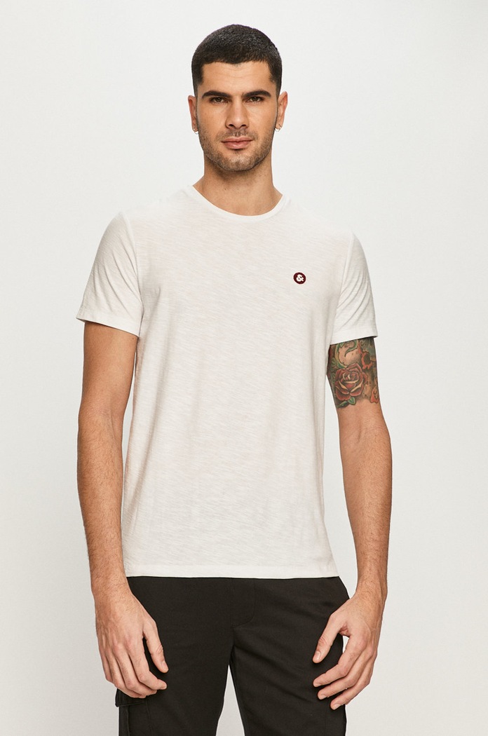Jack & Jones - Tričko hladký bílá 12166005.