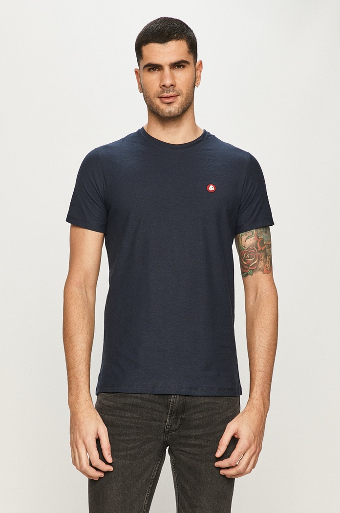 Jack & Jones - T-shirt bawełna granatowy 12166005.