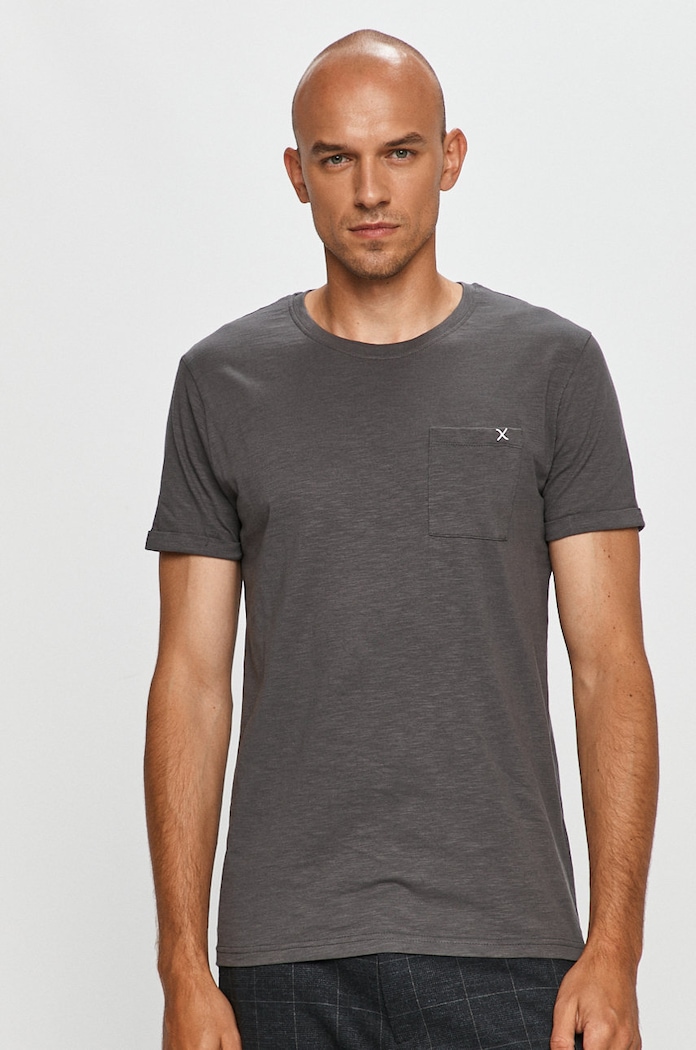Clean Cut Copenhagen - T-shirt bawełna szary CC1333.Charcoal