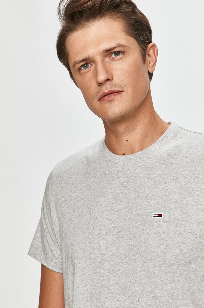 Tommy Jeans - Tričko šedá DM0DM09598.NOS