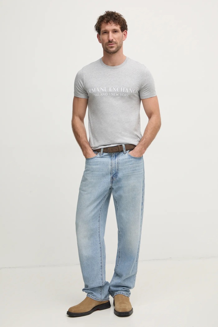 Tričko Armani Exchange 8NZT72.Z8H4Z šedá AW24