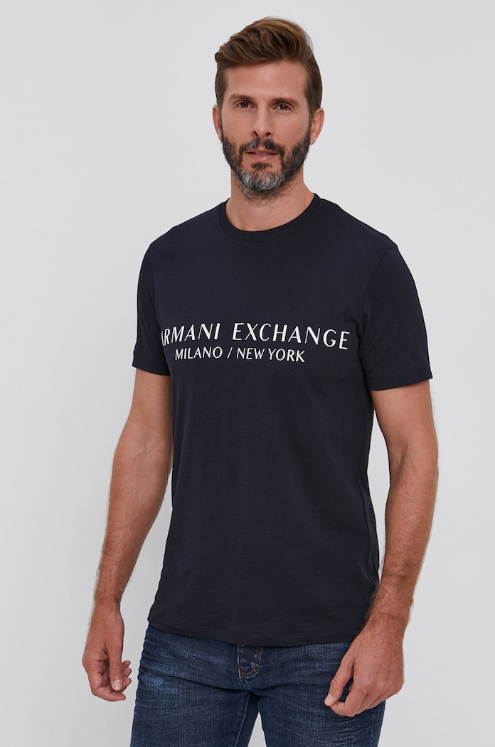 Armani Exchange t-shirt sötétkék 8NZT72.Z8H4Z