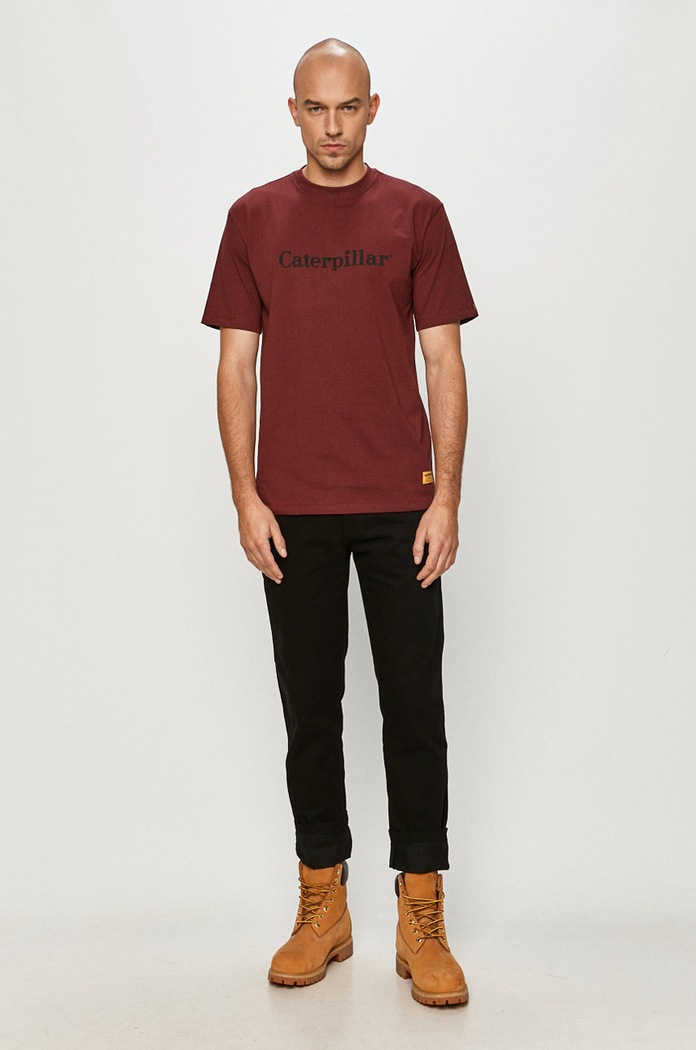 CAT Footwear tricou 2511729.10115 burgundia AA00