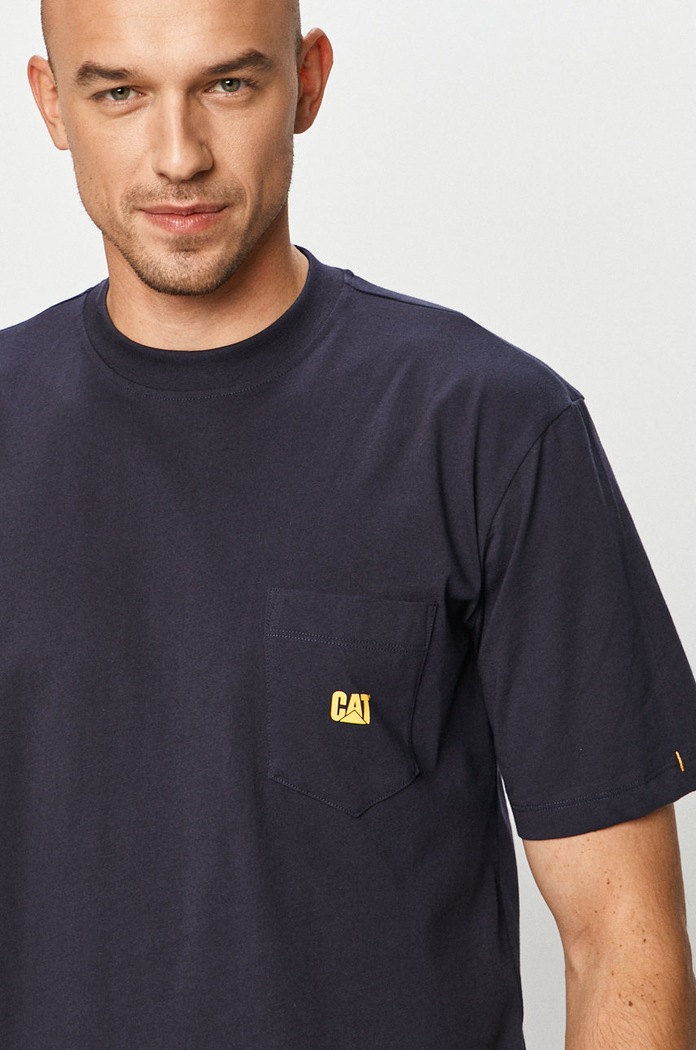 CAT Footwear - T-shirt bawełna niebieski 2511730.10240