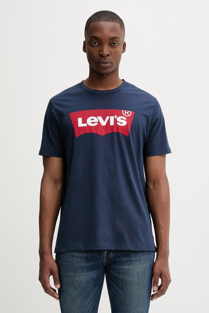 Levi's - T-shirt nyomtatásos sötétkék 17783.0139