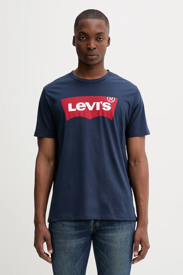 Levi's - T-shirt nyomtatásos sötétkék 17783.0139