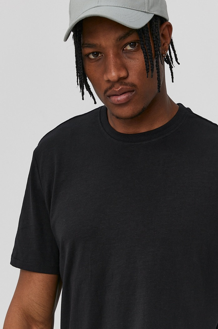 Only & Sons Tricou uni negru 22020074
