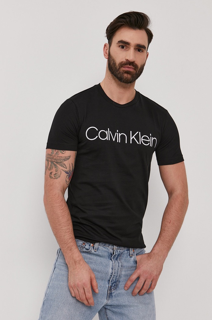 Calvin Klein - Tričko potlač čierna K10K104063.NOS