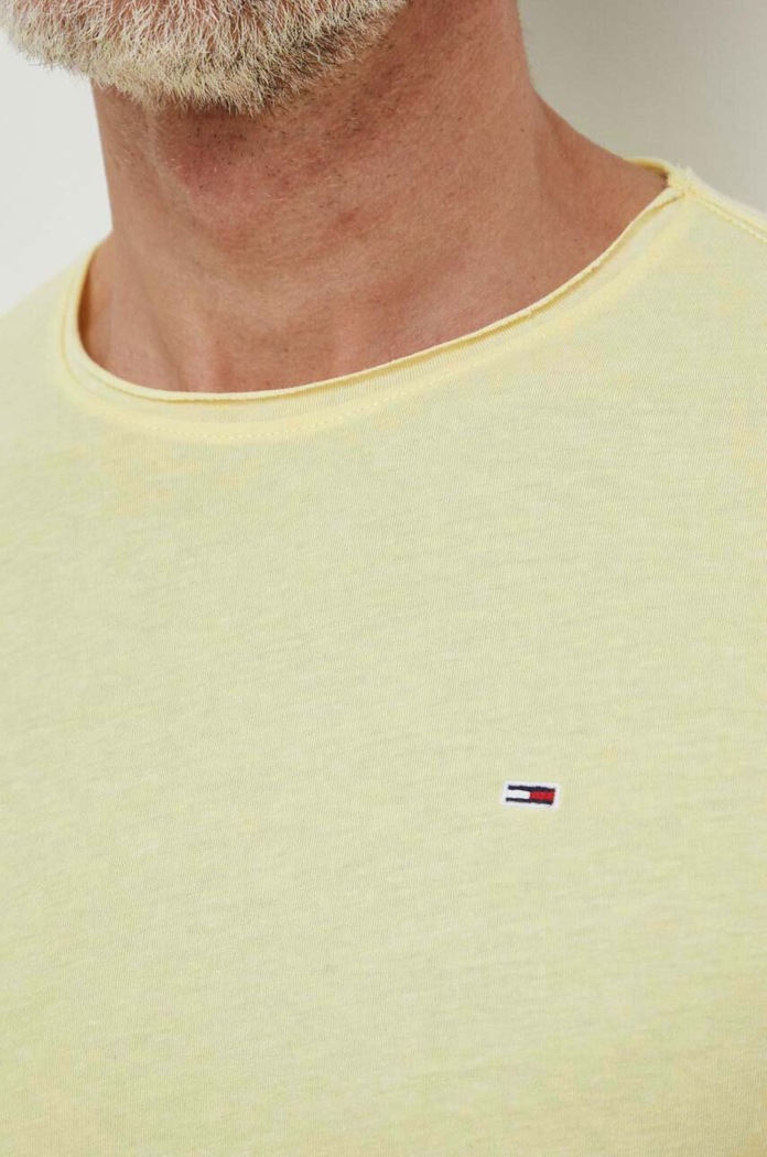 Tommy Jeans t-shirt żółty DM0DM09586