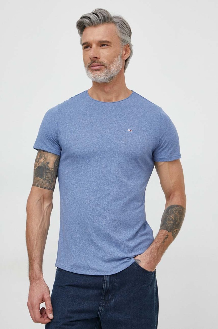 Tommy Jeans T-shirt DM0DM09586 niebieski AA00