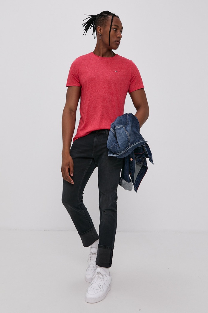 Tommy Jeans Tričko Tommy Jeans DM0DM09586 červená AA00