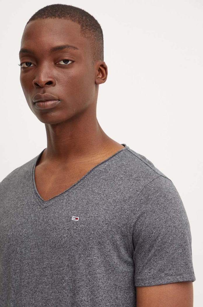 Tommy Jeans tricou DM0DM09587 gri AA00