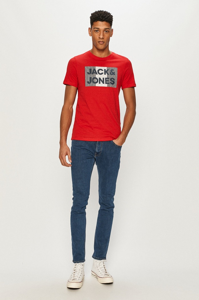 Jack & Jones - Тениска 12151955. червен AA00