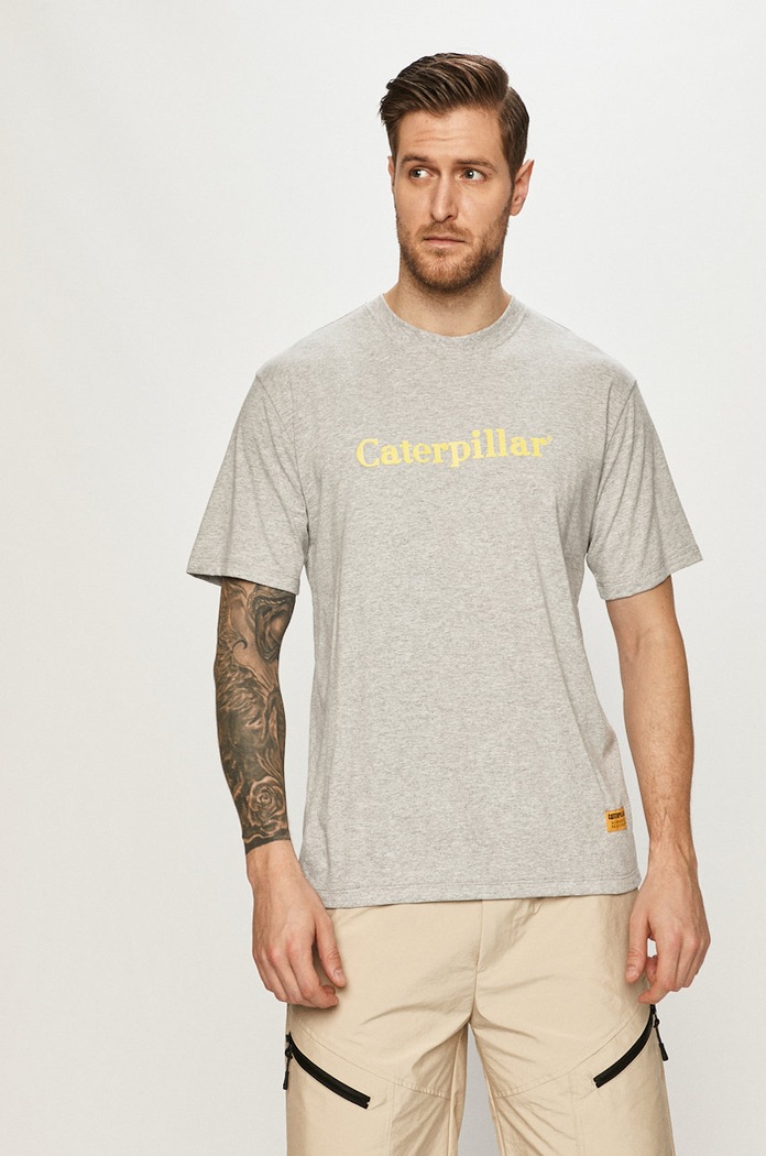 CAT Footwear - T-shirt nyomtatásos szürke 2511782.10122