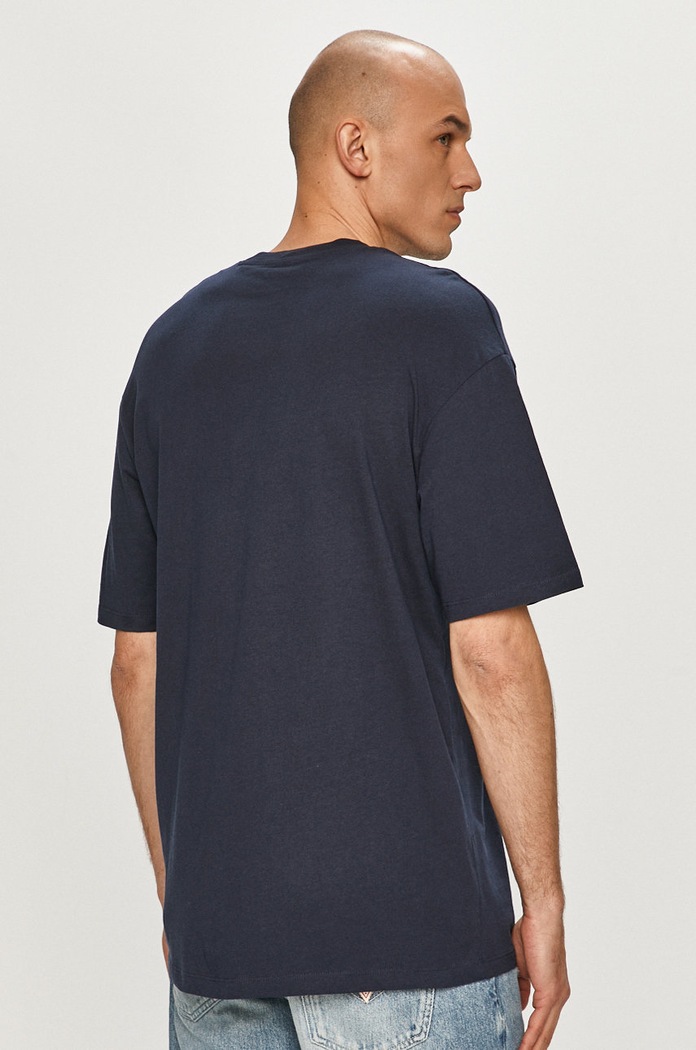Oblečenie Bavlnené tričko Jack & Jones 12185628 tmavomodrá