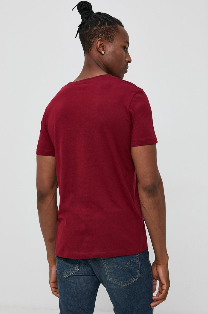 Odzież Tom Tailor T-shirt bawełniany 1016303.25652 czerwony