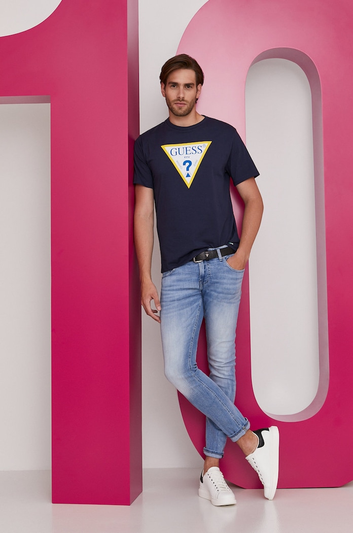 Tričko Guess tmavomodrá M1GI62.I3Z11