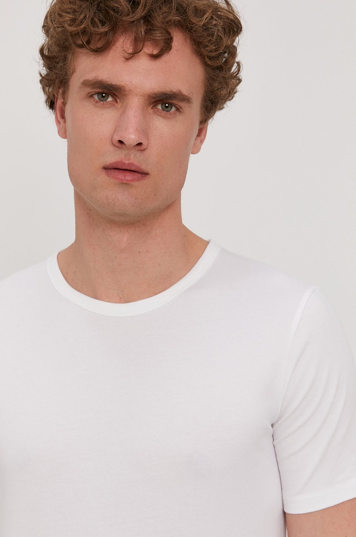 BOSS tricou 50325407.NOS alb
