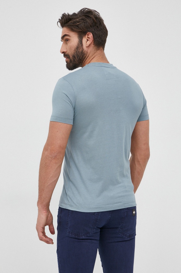 Odzież Emporio Armani t-shirt bawełniany 8N1TN5.1JPZZ zielony