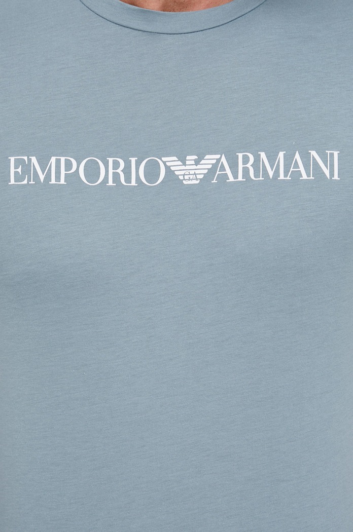 Emporio Armani t-shirt bawełniany 8N1TN5.1JPZZ zielony