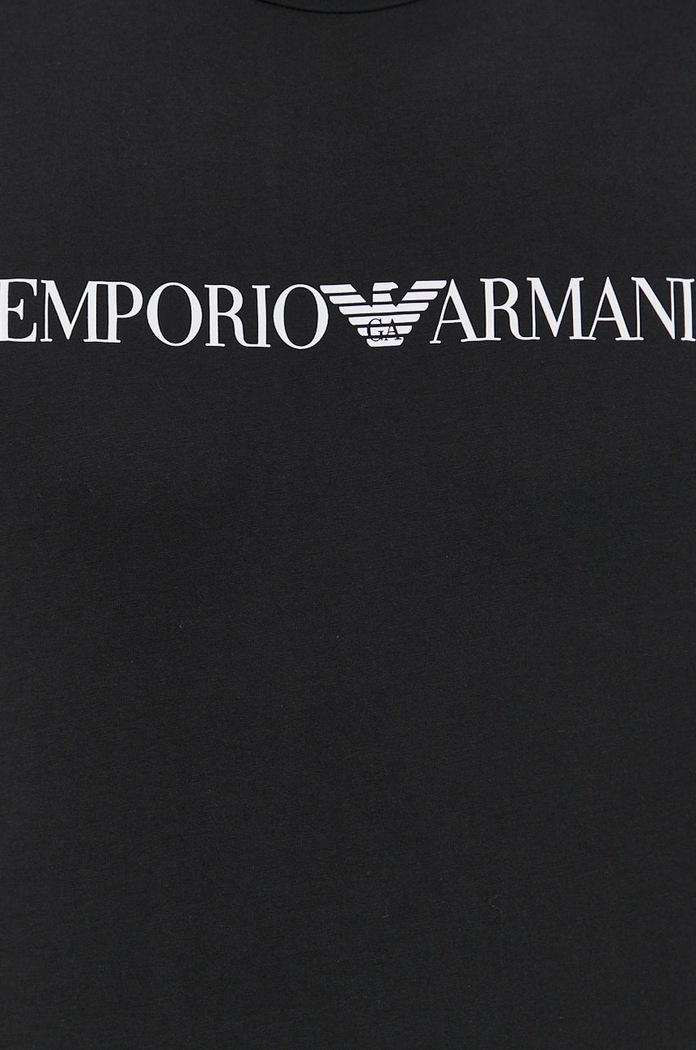 Emporio Armani pamut póló 8N1TN5.1JPZZ fekete
