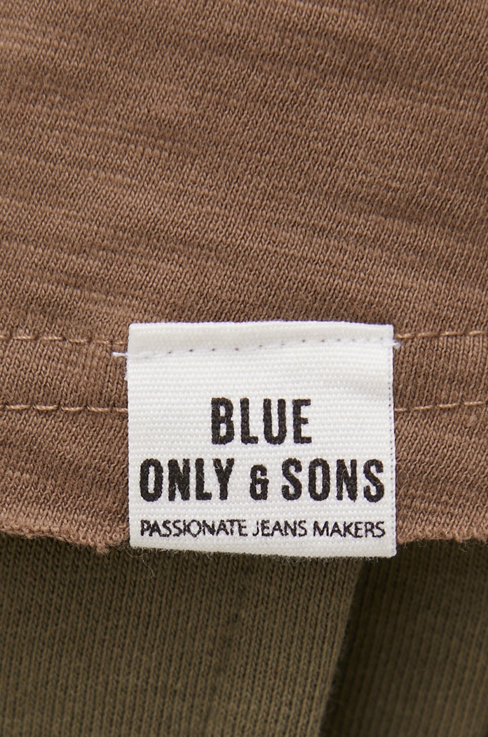 Only & Sons T-shirt bawełniany 22017822.Shitake brązowy