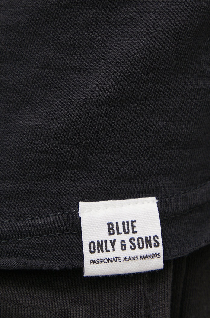 Pamučna majica Only & Sons 22017822.Black crna