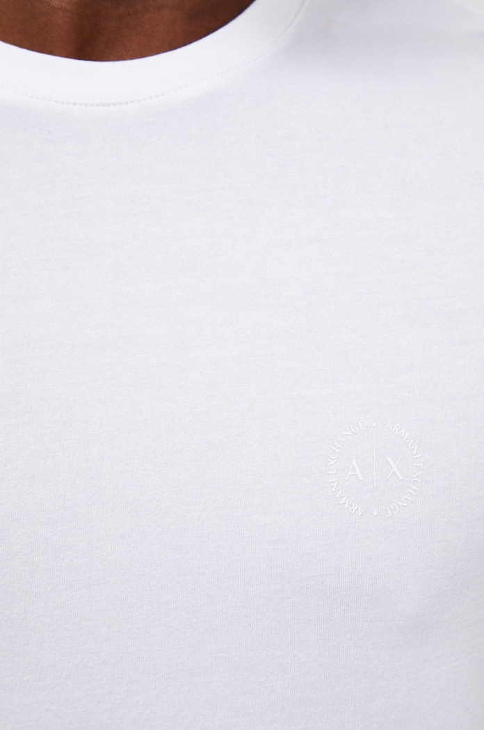 Tricou din bumbac Armani Exchange alb 8NZT84.Z8M9Z.NOS