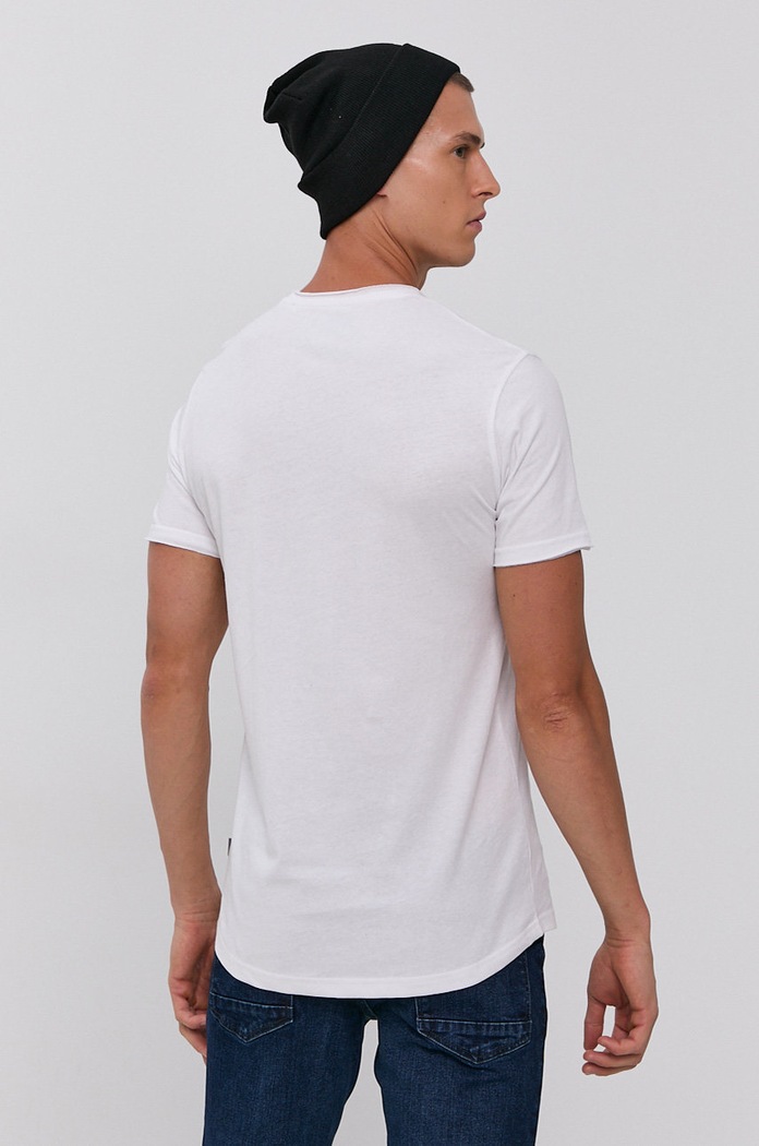 Odzież Solid T-shirt bawełniany 21103652.790001 biały