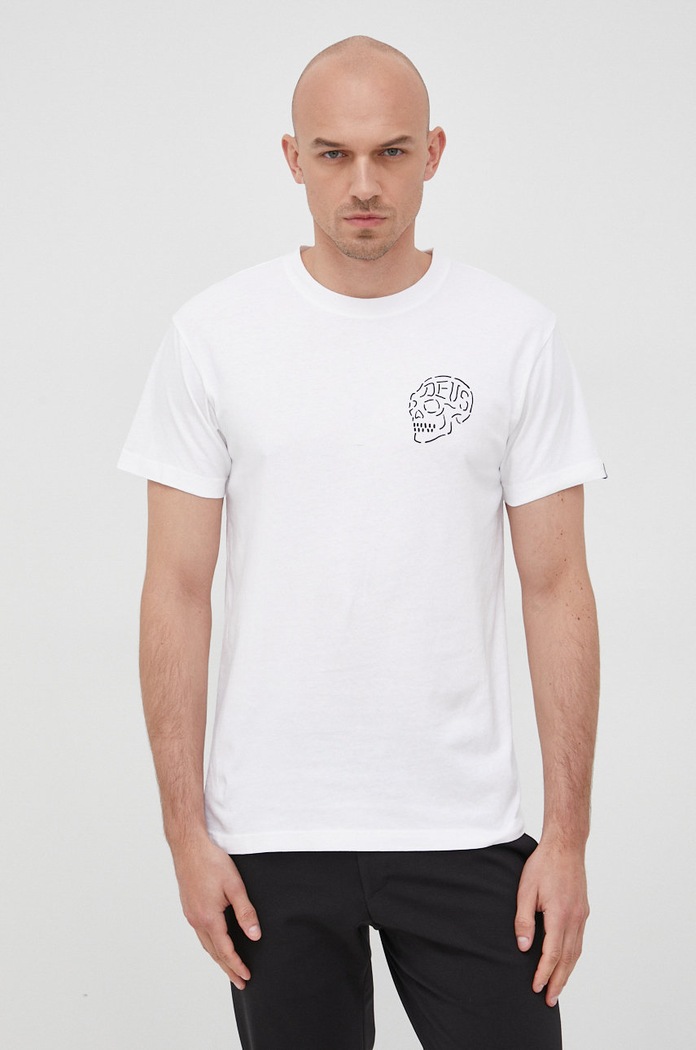Odzież Deus Ex Machina t-shirt bawełniany T.DMH31645C biały