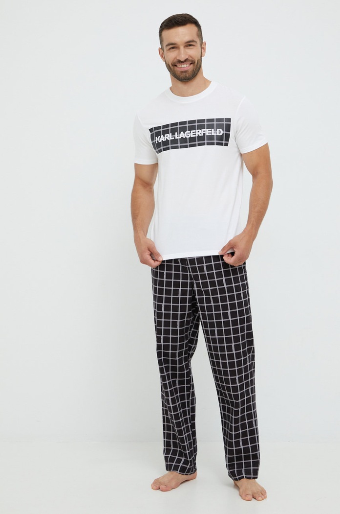 Karl Lagerfeld piżama 225M2100 wzorzyste multicolor 225M2100