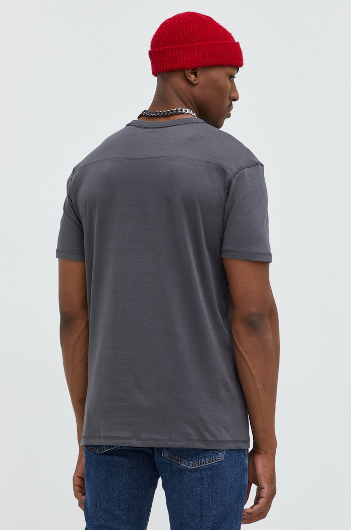 Odzież Jack & Jones t-shirt bawełniany JCOCLASSIC 12214066.Asphalt szary