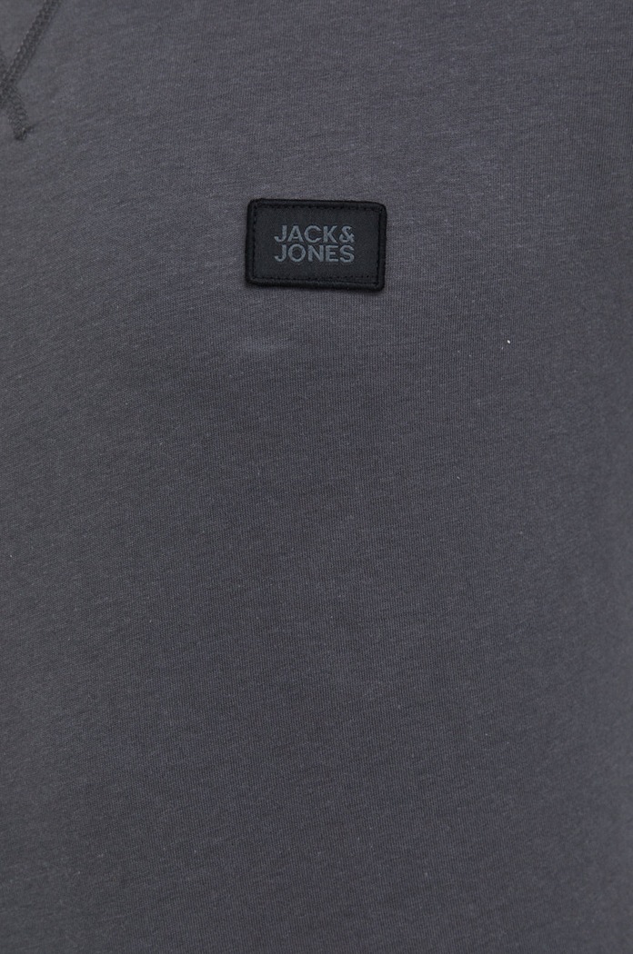 Jack & Jones t-shirt bawełniany JCOCLASSIC 12214066.Asphalt