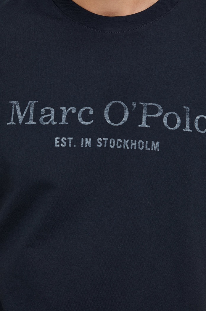 Βαμβακερό μπλουζάκι Marc O'Polo 5000009406 σκούρο μπλε