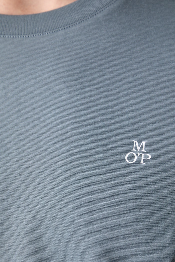 Marc O'Polo T-shirt basic męski bawełniany 5000009405 niebieski