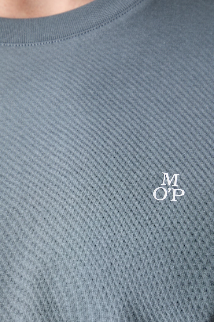 Marc O'Polo T-shirt basic męski bawełniany 5000009405 niebieski