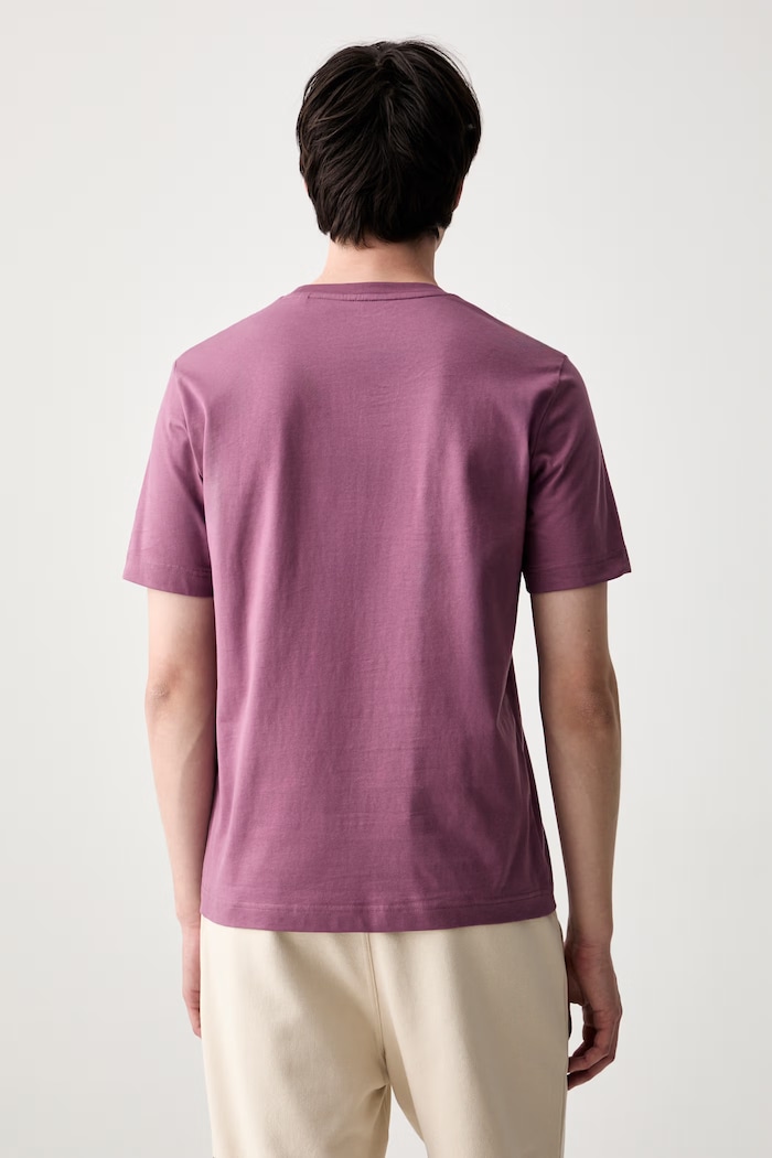 Odzież Marc O'Polo T-shirt basic męski bawełniany 5000009405 różowy