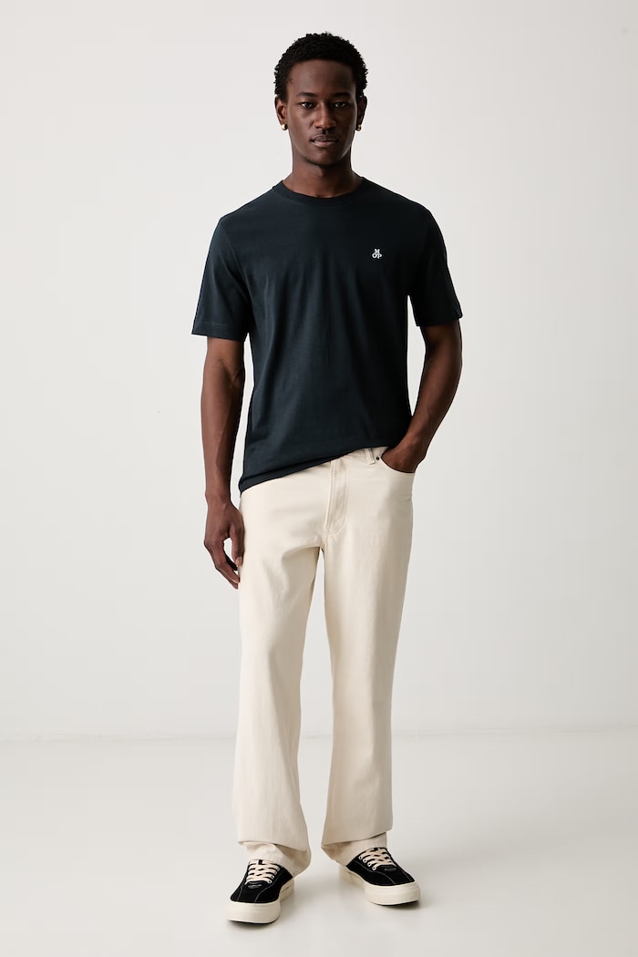 Marc O'Polo T-shirt basic męski bawełniany 5000009405 granatowy AA00