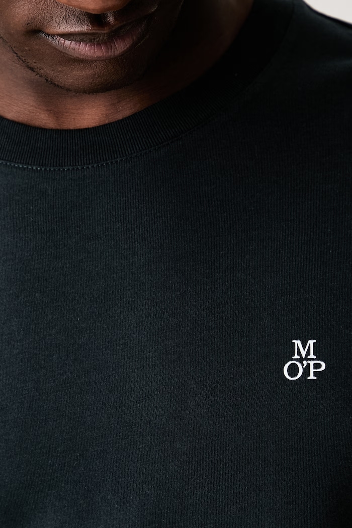 Marc O'Polo T-shirt basic męski bawełniany granatowy 5000009405