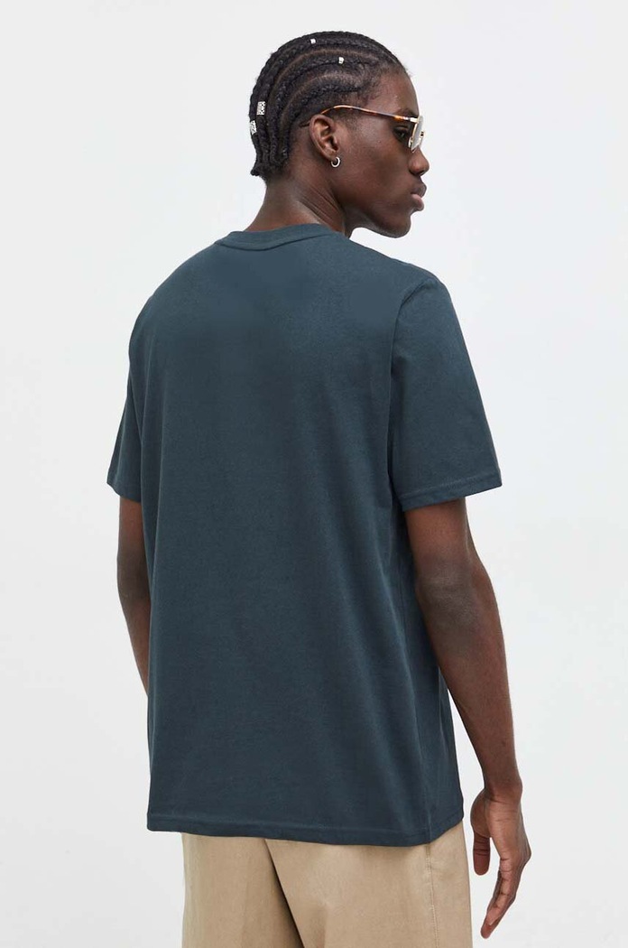 Ρούχα Marc O'Polo basic t-shirt ανδρικό βαμβακερό 5000009405 πράσινο