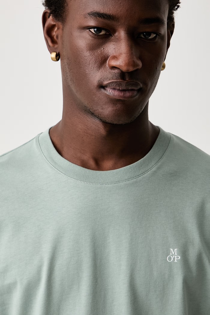 Marc O'Polo T-shirt basic męski bawełniany zielony 5000009405