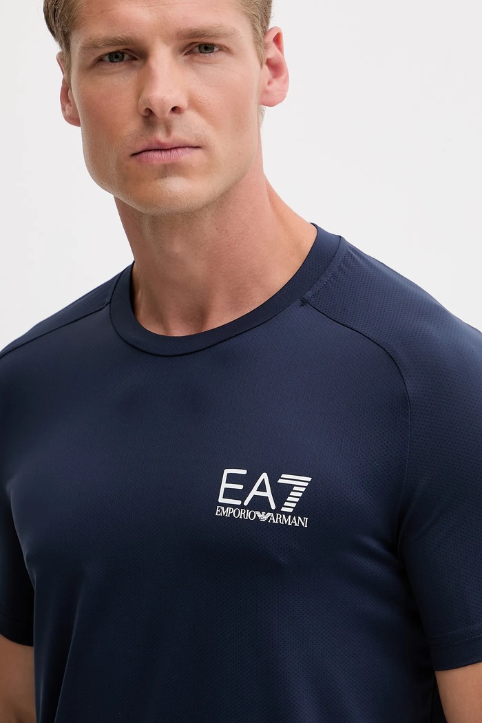 Тениска EA7 Emporio Armani тъмносин 8NPT22.PJEMZ.NOS