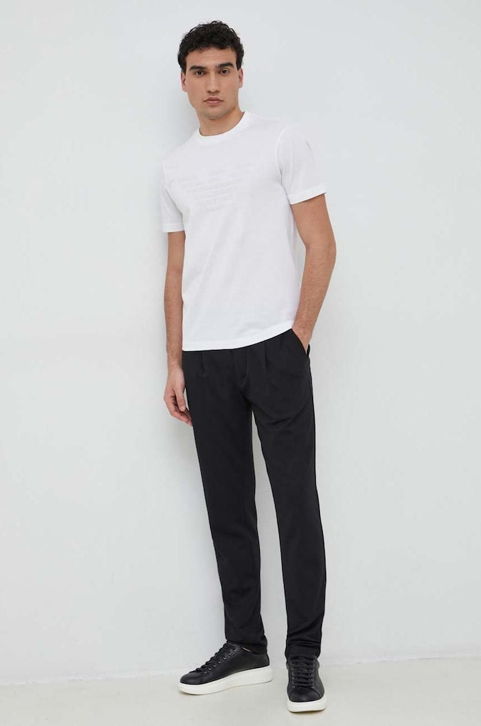 Emporio Armani t-shirt bawełniany 8N1TD2.1JGYZ.NOS biały AA00