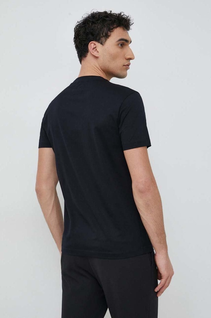 Odzież Emporio Armani t-shirt bawełniany 8N1TD2.1JGYZ.NOS granatowy